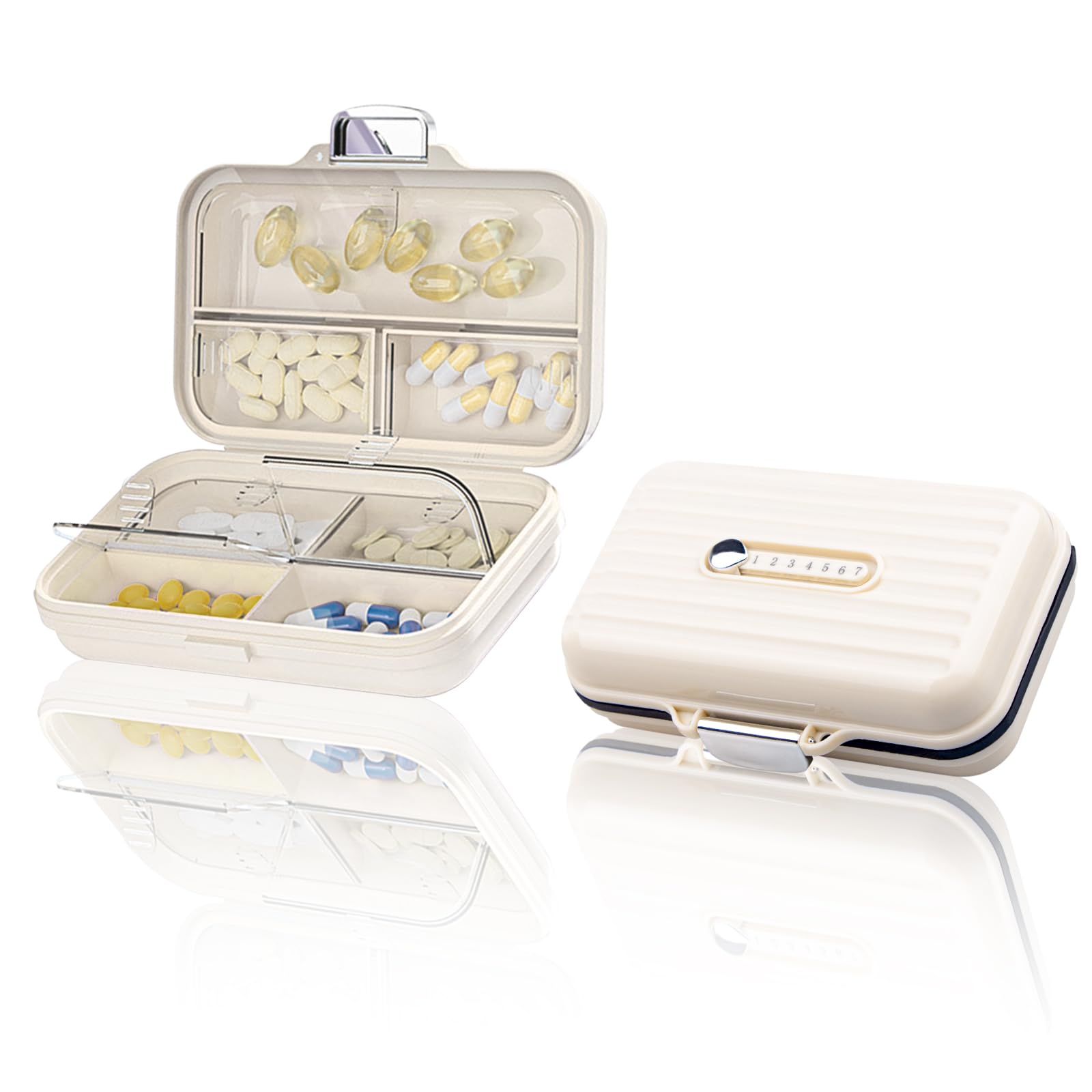 Amazon.co.jp: YOKELLMUX ピルケース 1週間 薬ケース サプリメント